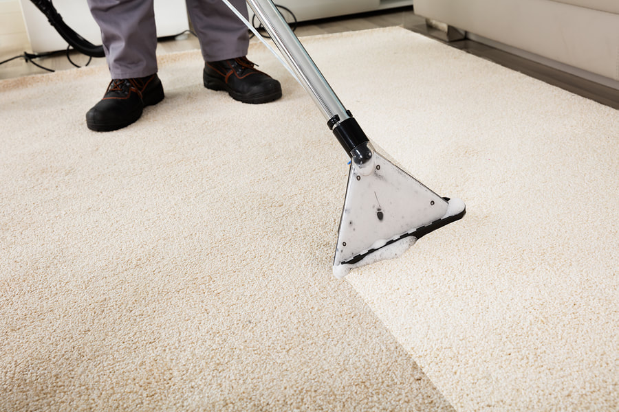 vacuuming of the carpet